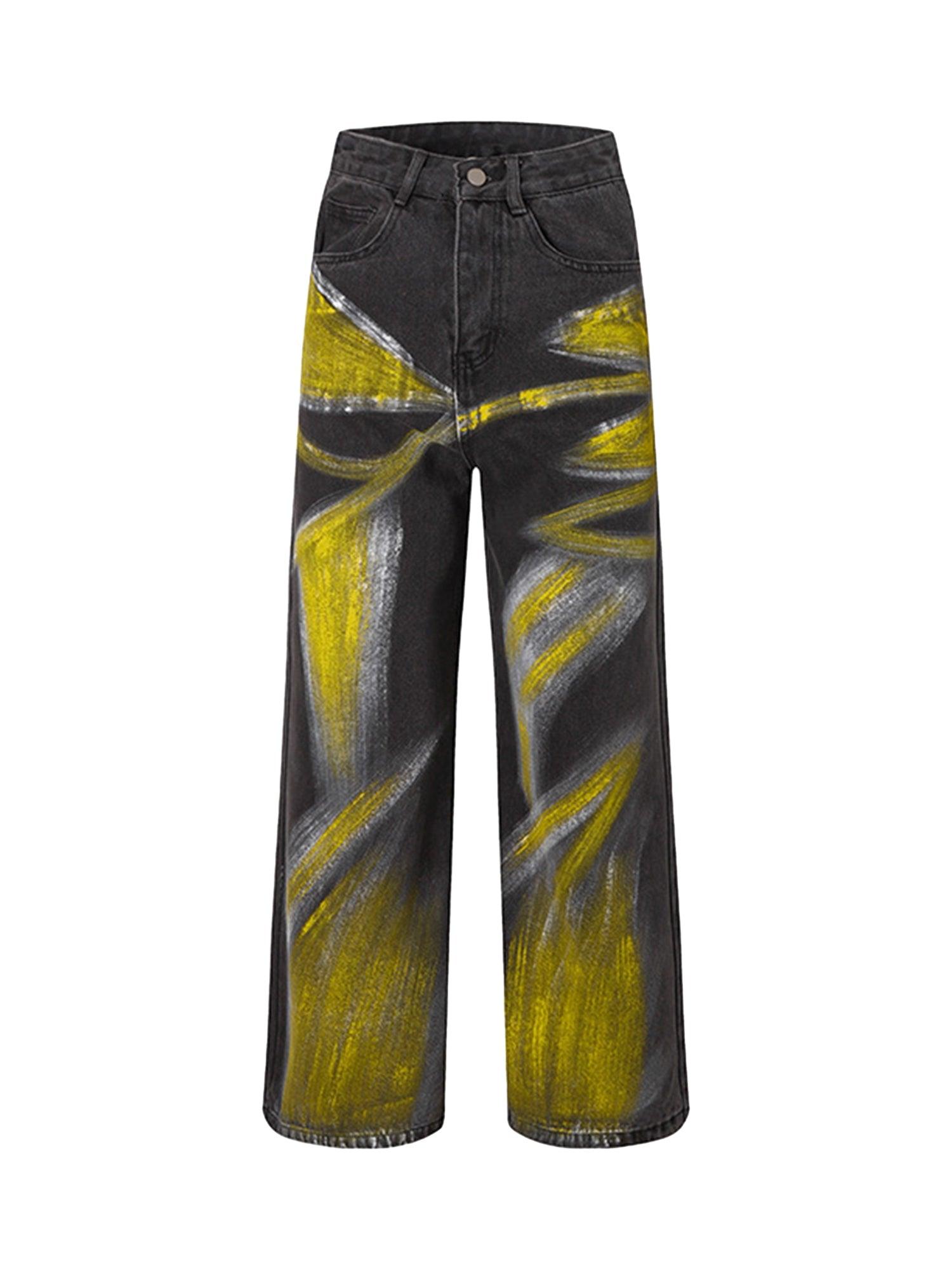 High Street Heavy Industry Graffiti Washed Jeans - sneakershuborg