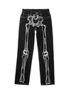 Sneakerhub Hip Hop Bones Embroidered Jeans - 1859 - sneakershuborg