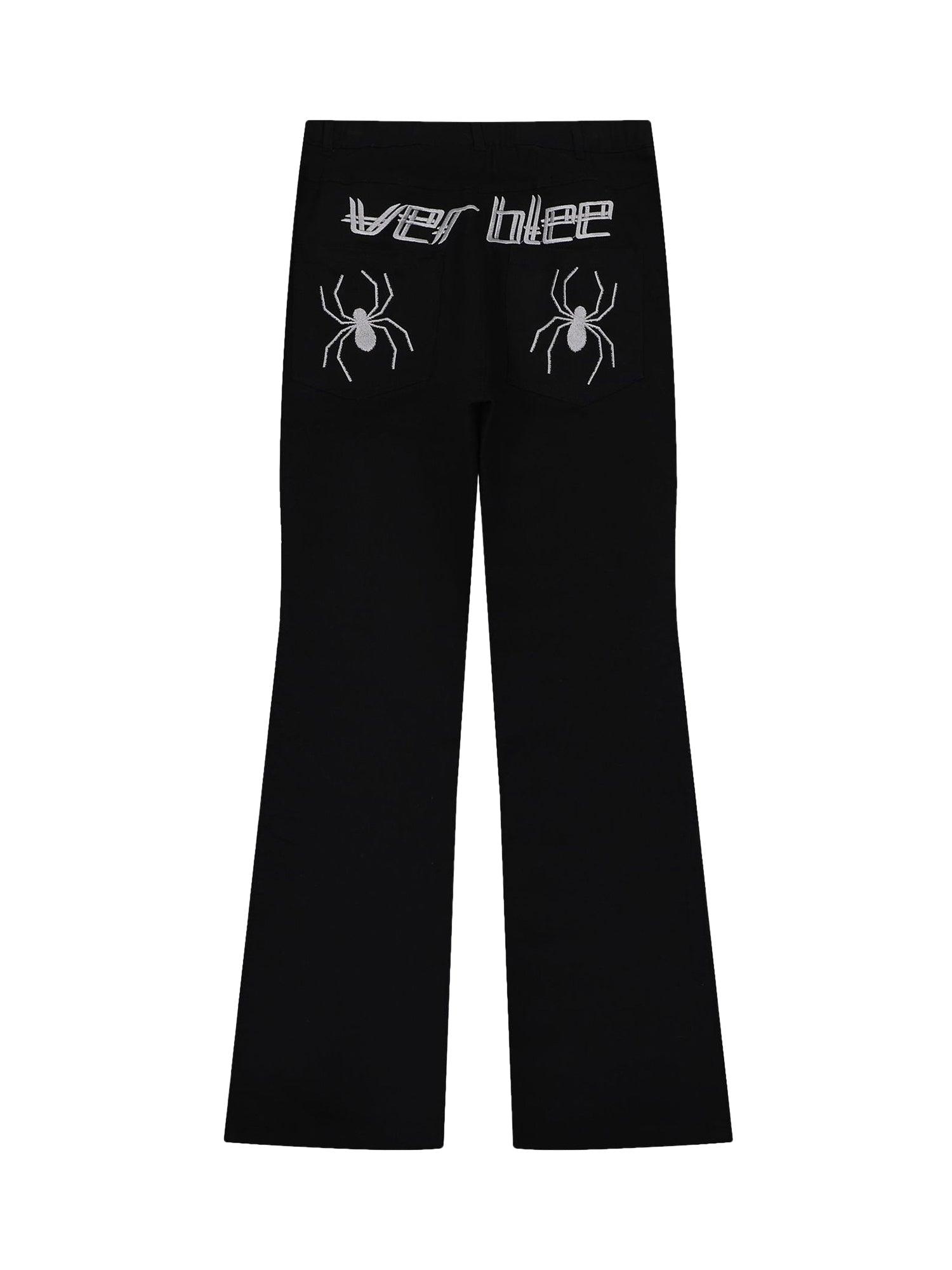 Sneakerhub Street Spider Printed Zipper Casual Pants - sneakershuborg