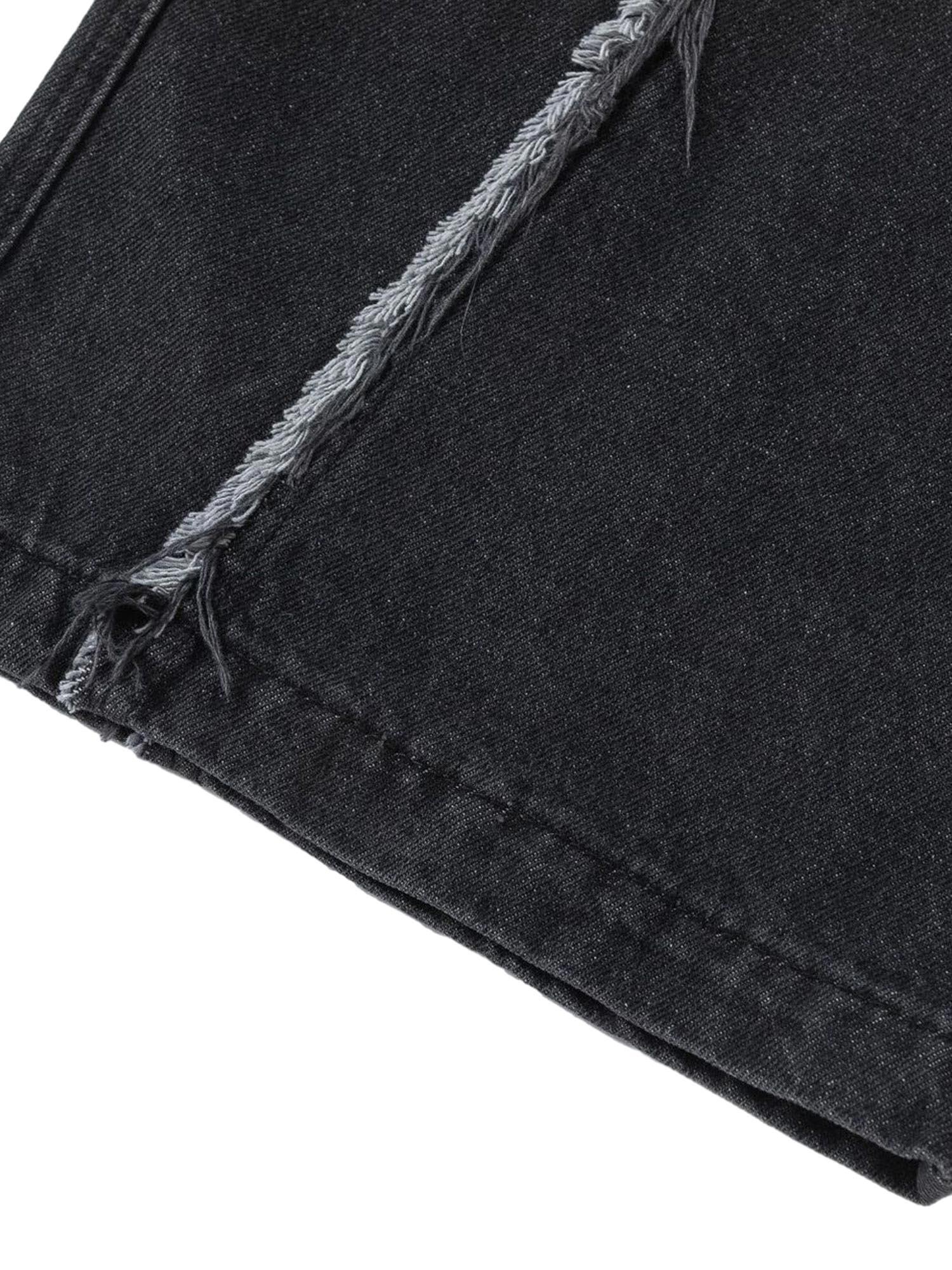 Sneakerhub Multi-pocket Raw Edge Jeans - sneakershuborg