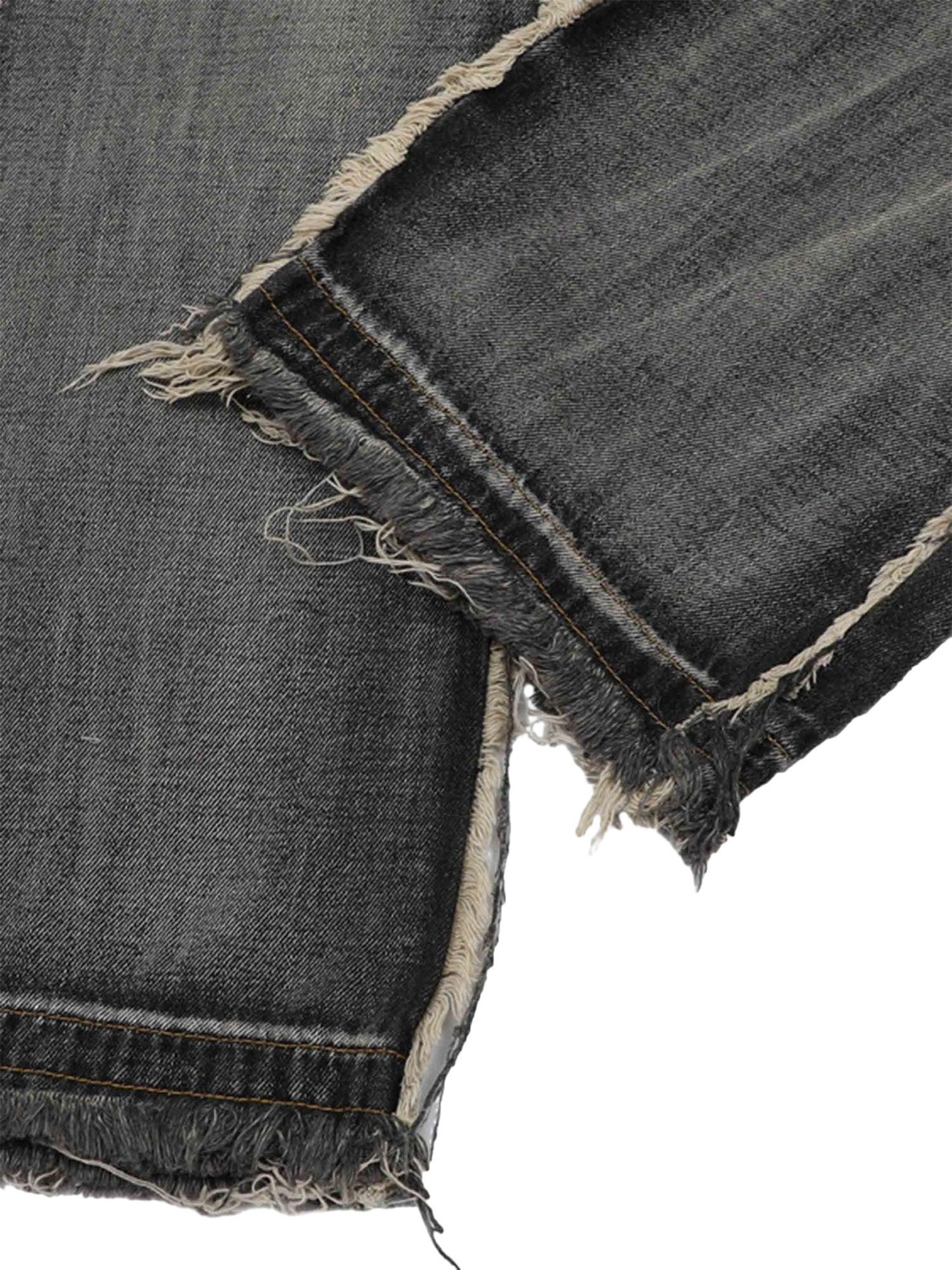 Sneakerhub High Street Washed And Distressed Raw Edge Jeans - 2068 - sneakershuborg