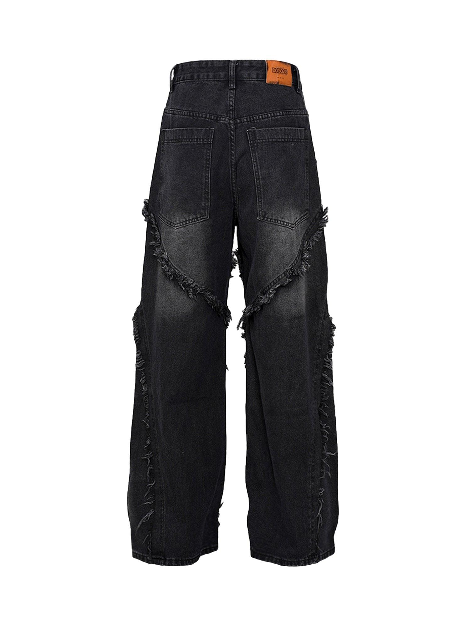 Sneakerhub High Street Hip Hop Washed Distressed Jeans - 2069 - sneakershuborg