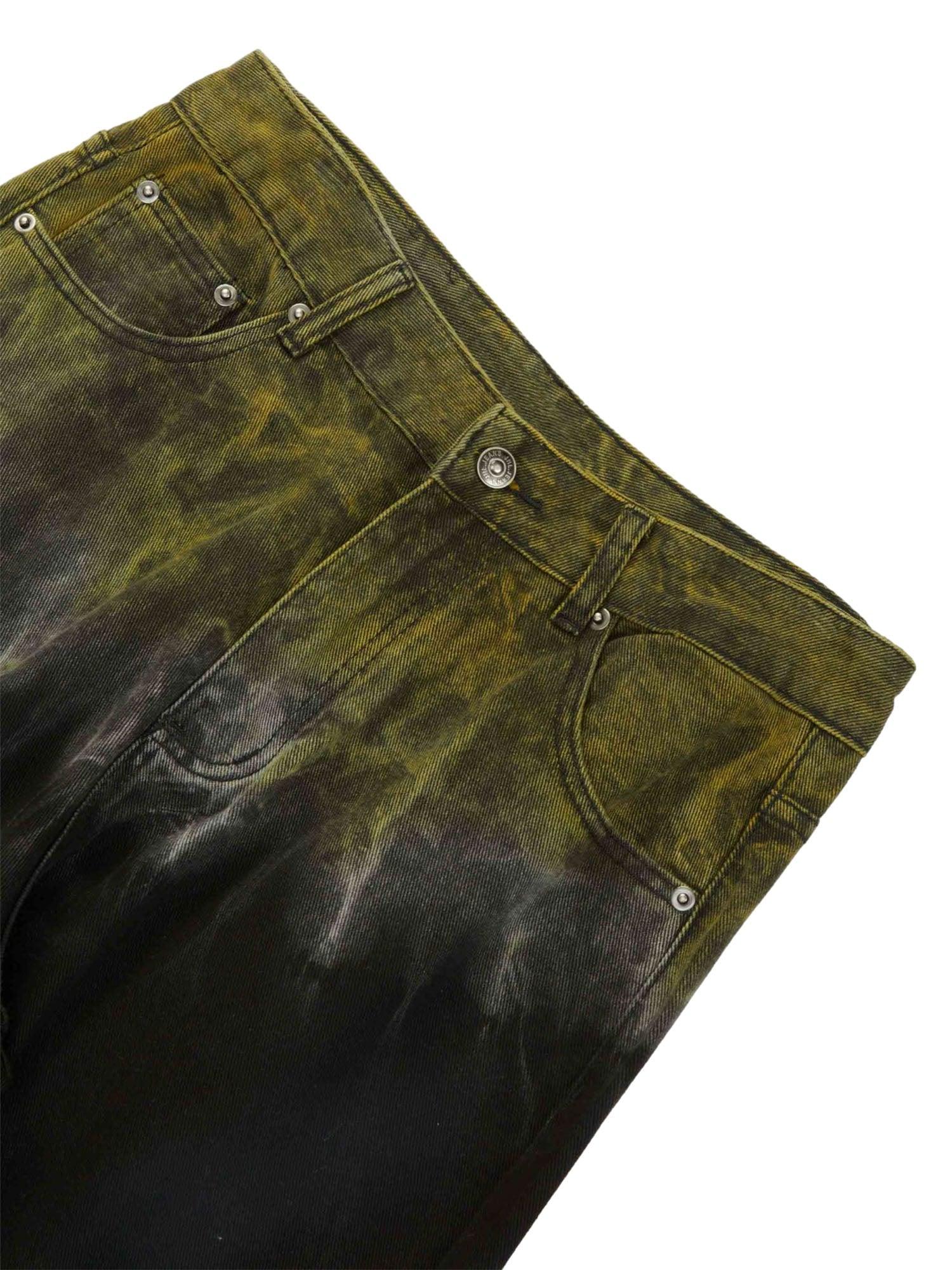 Sneakerhub Graffiti Fun Tie-Dye Straight Jeans - sneakershuborg