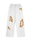 Street Flame Towel Embroidered Jeans - sneakershuborg