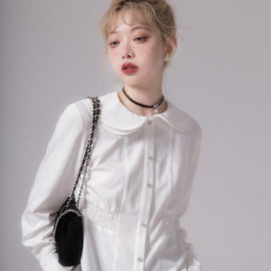 Porcelain Petal Collar Blouse sneakershuborg