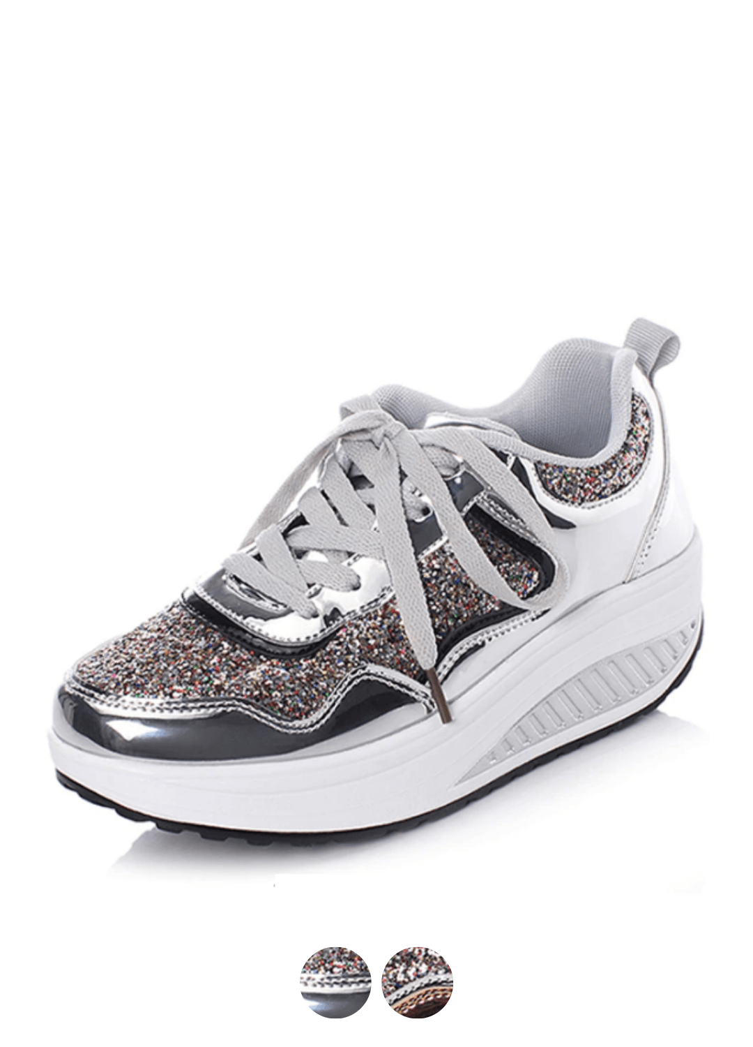 Adonis Women's Flat With Platform Patent Sneakers Shoes Ultra Seller Shoes