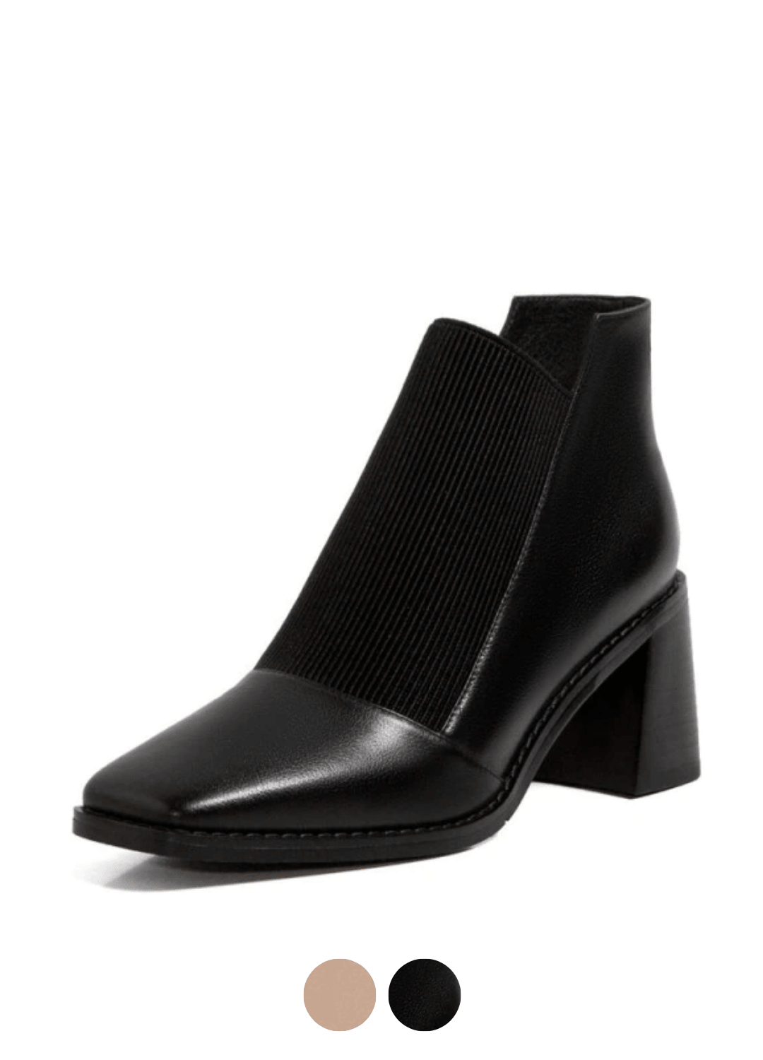 Abdul Women's Leather High Heel Black Booties Ultra Seller Shoes