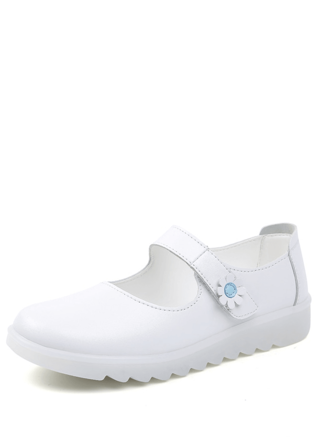 Zoe Women's White Flat Shoes for Nurse Ultra Seller Shoes