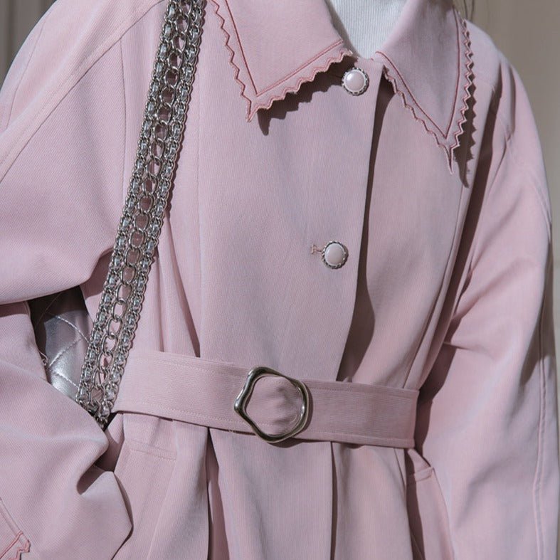 Blush Petal Trench Coat sneakershuborg