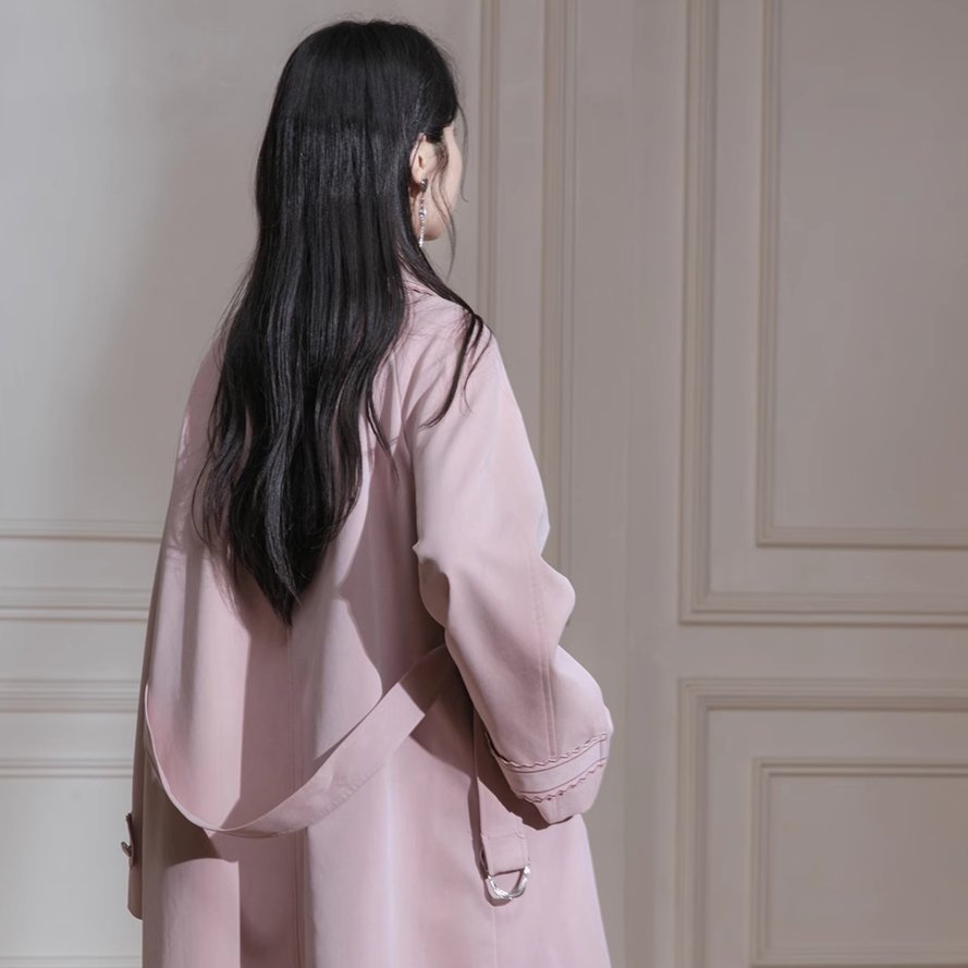 Blush Petal Trench Coat sneakershuborg