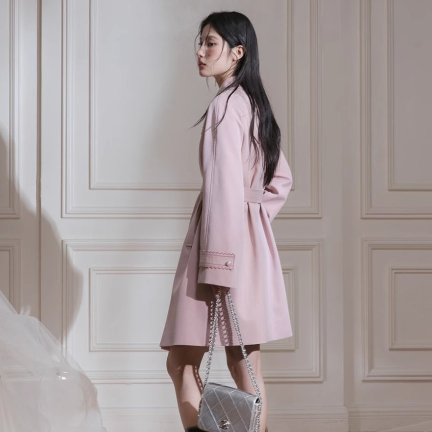 Blush Petal Trench Coat sneakershuborg