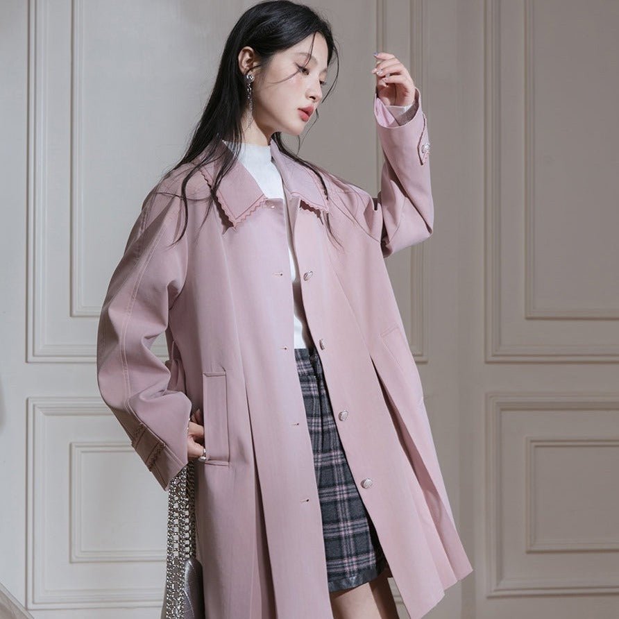 Blush Petal Trench Coat sneakershuborg