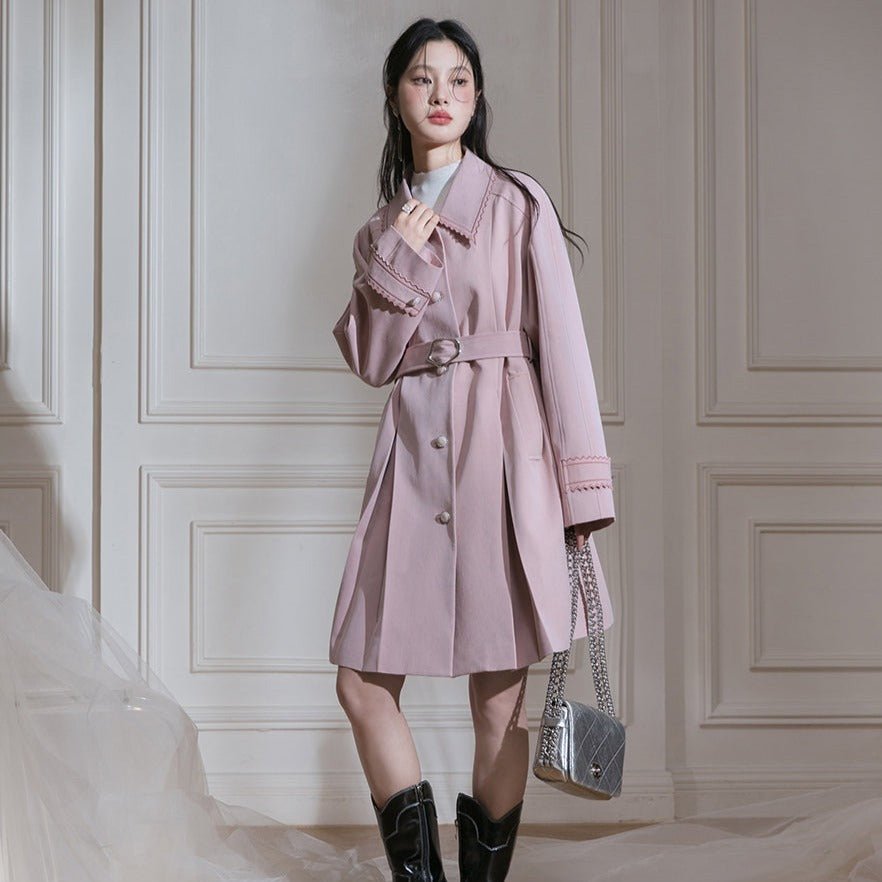 Blush Petal Trench Coat sneakershuborg