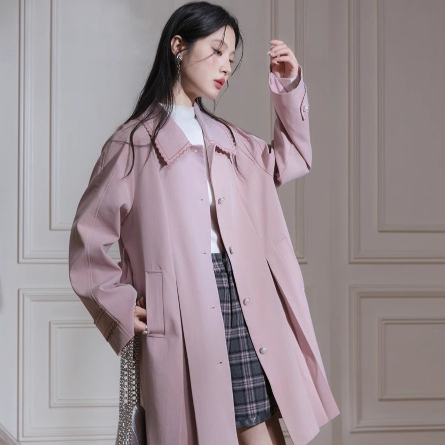 Blush Petal Trench Coat sneakershuborg