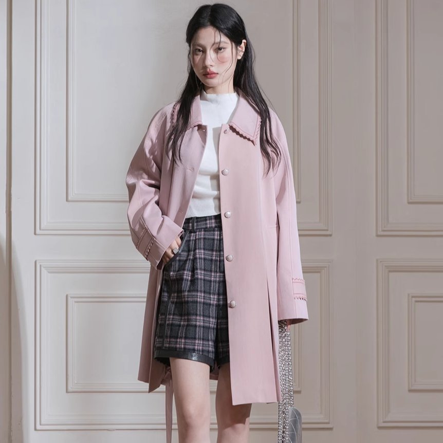 Blush Petal Trench Coat sneakershuborg