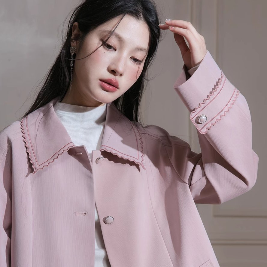 Blush Petal Trench Coat sneakershuborg