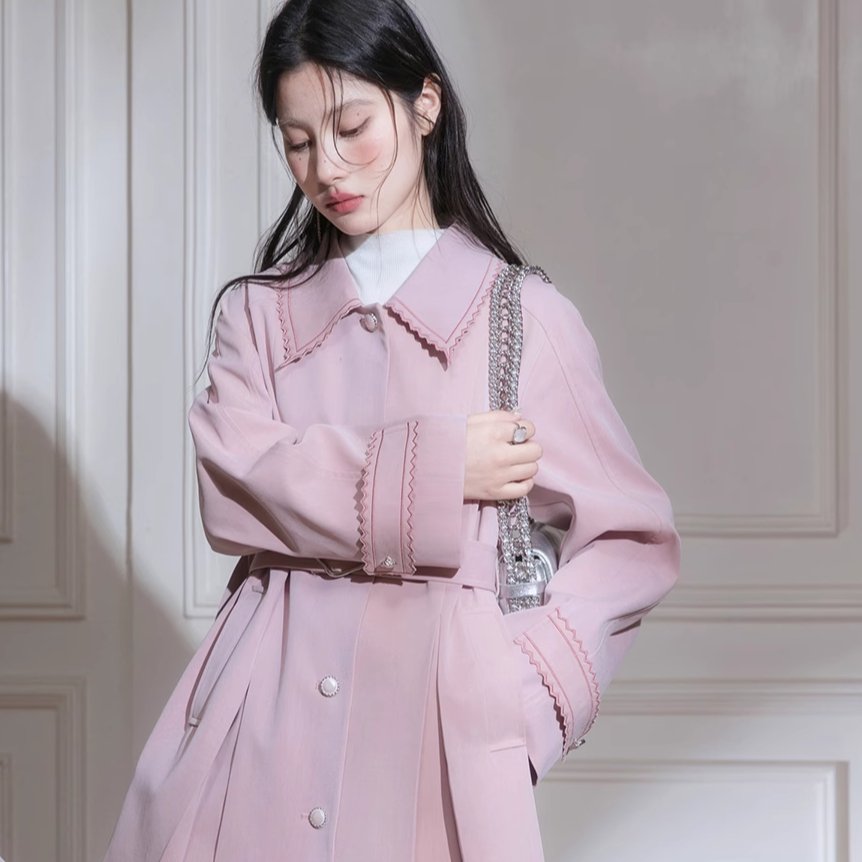 Blush Petal Trench Coat sneakershuborg