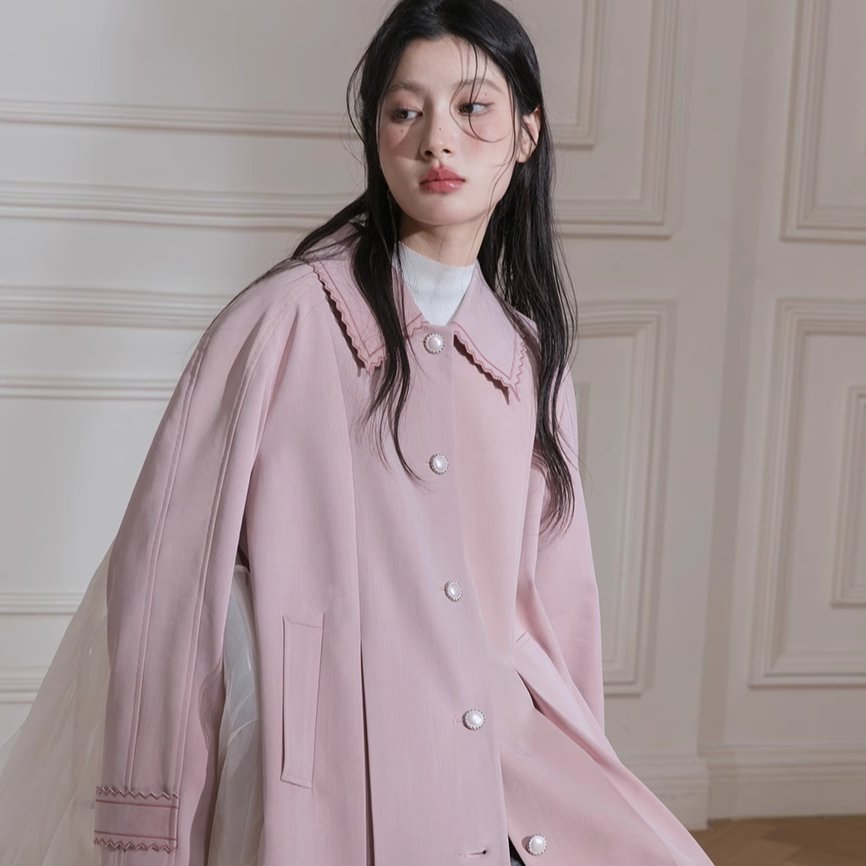 Blush Petal Trench Coat sneakershuborg