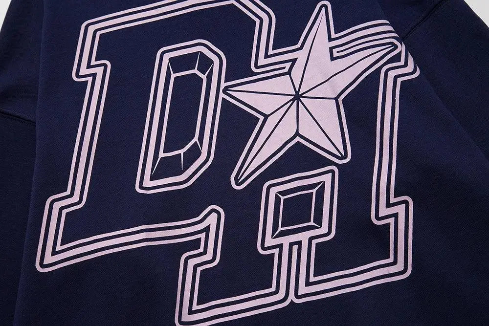 Navy Star Hoodie - sneakershuborg