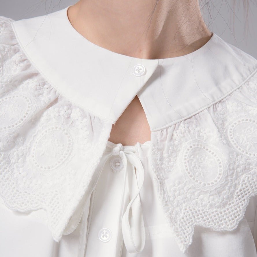 Angelic Lace Collar Blouse sneakershuborg