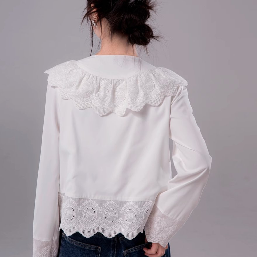 Angelic Lace Collar Blouse sneakershuborg