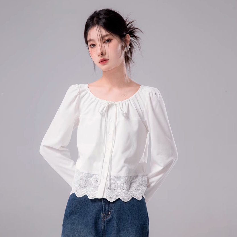 Angelic Lace Collar Blouse sneakershuborg