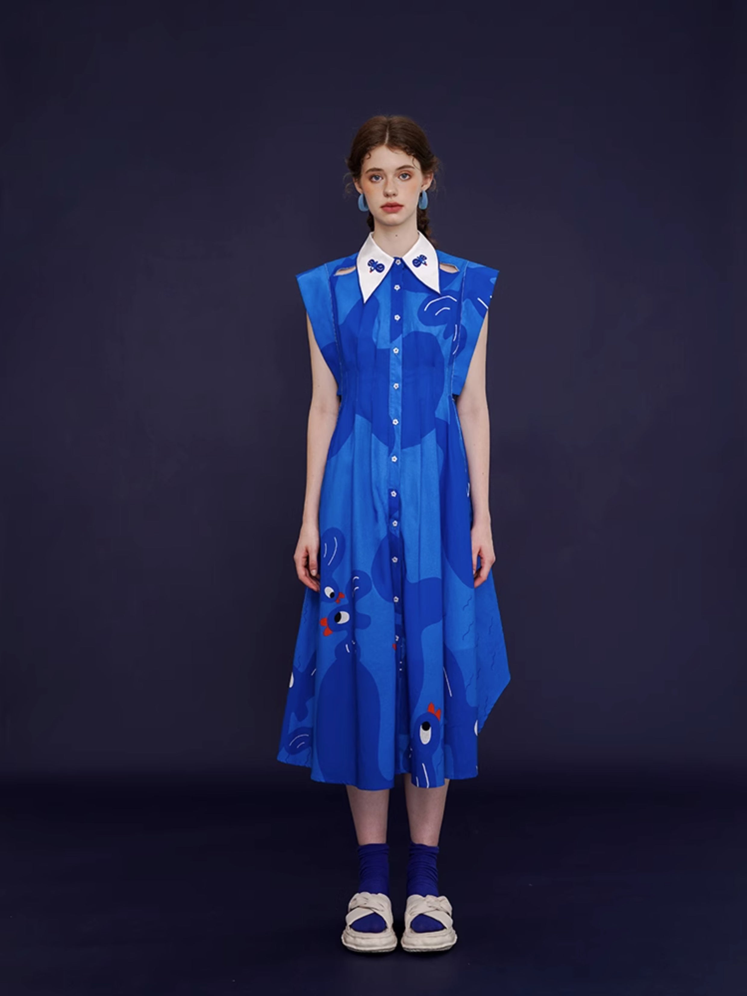 Whimsical Blue Bird Dress - sneakershuborg