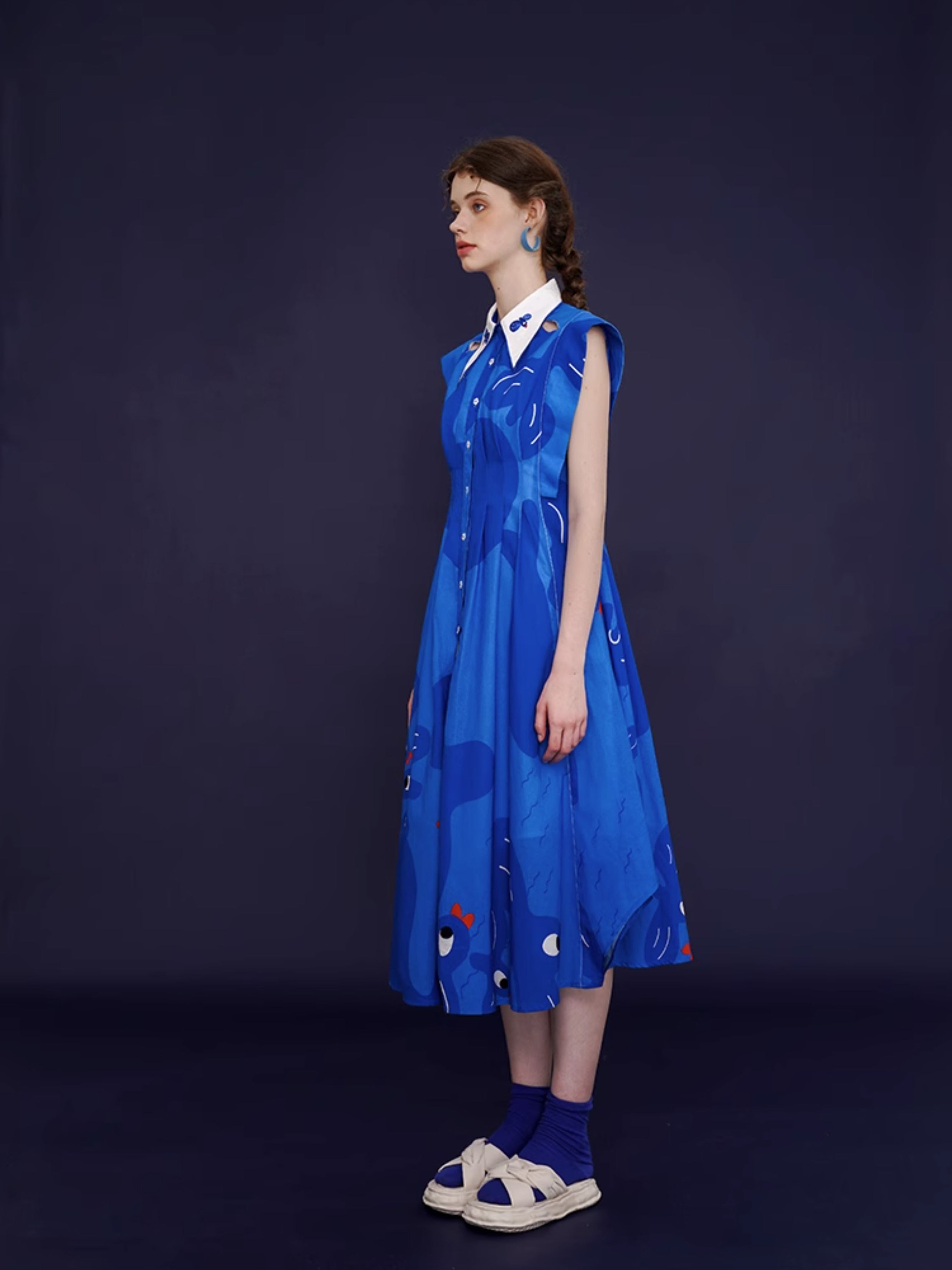 Whimsical Blue Bird Dress - sneakershuborg