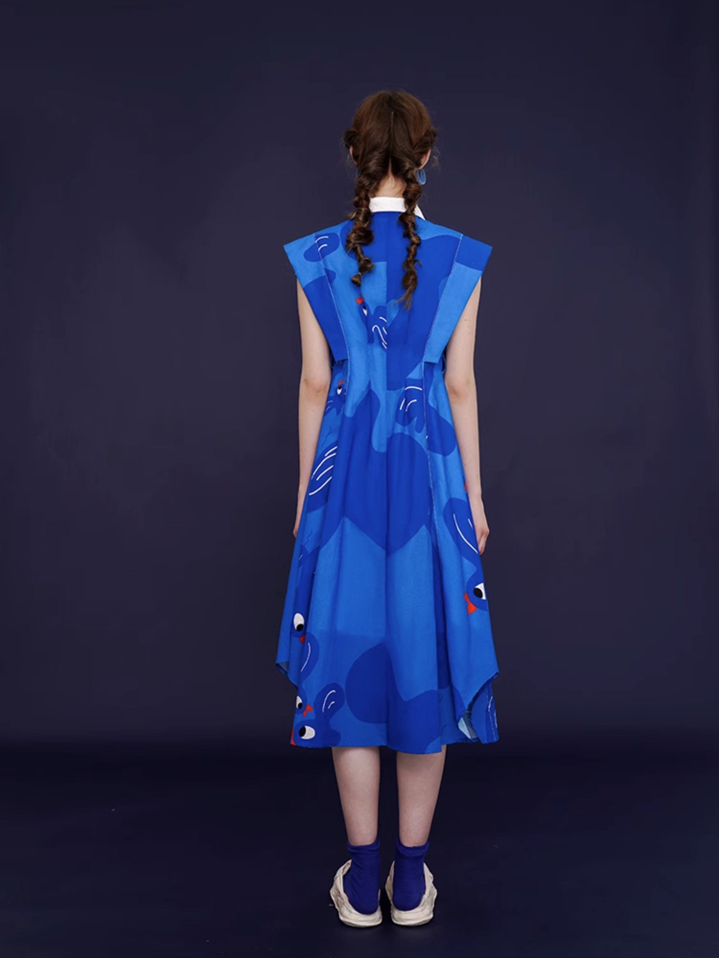 Whimsical Blue Bird Dress - sneakershuborg