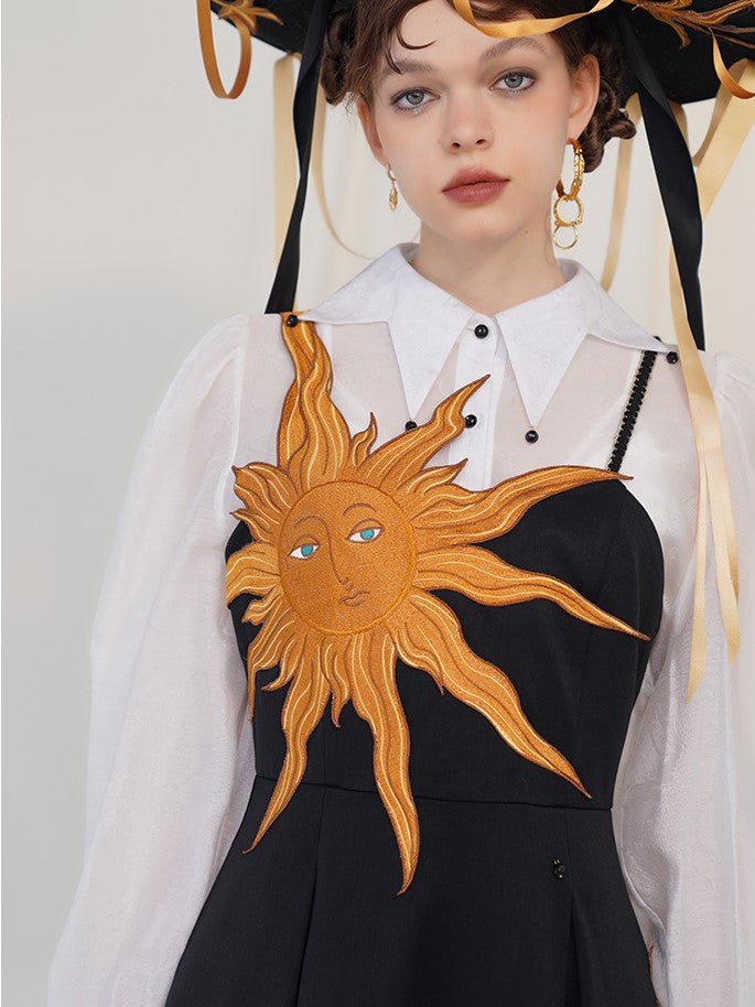 Twilight Sun Embroidered Dress - sneakershuborg