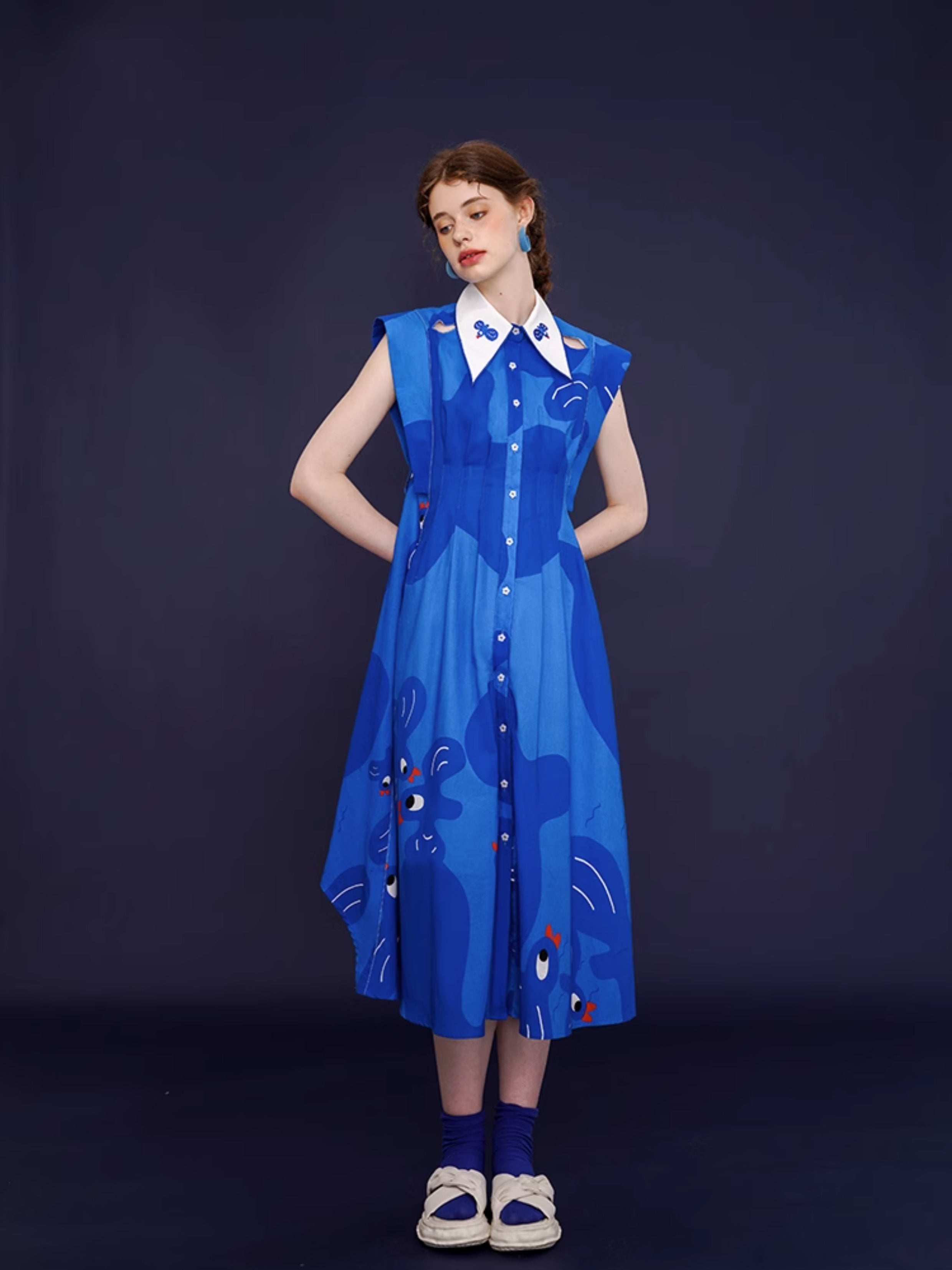 Whimsical Blue Bird Dress - sneakershuborg