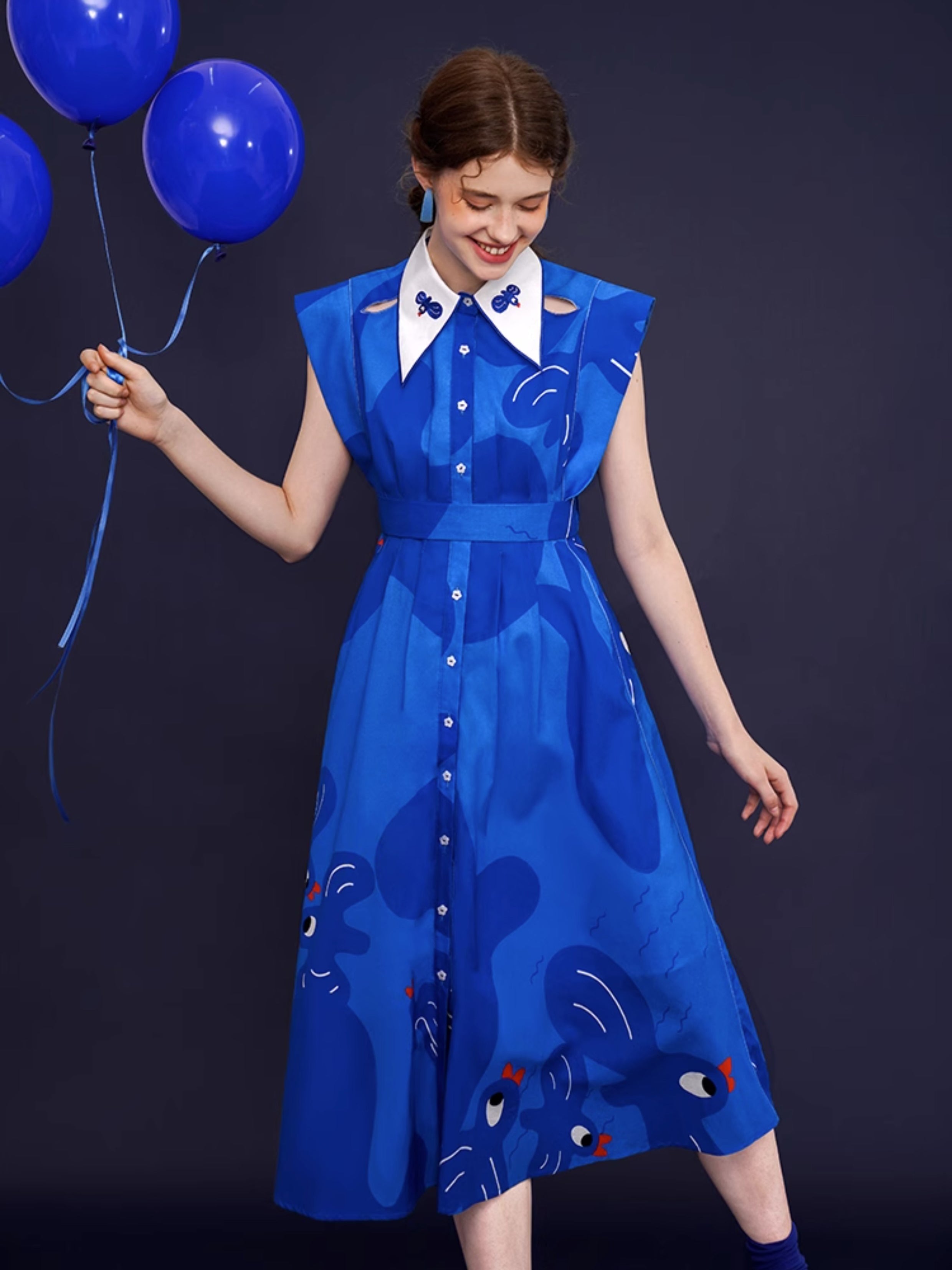 Whimsical Blue Bird Dress - sneakershuborg