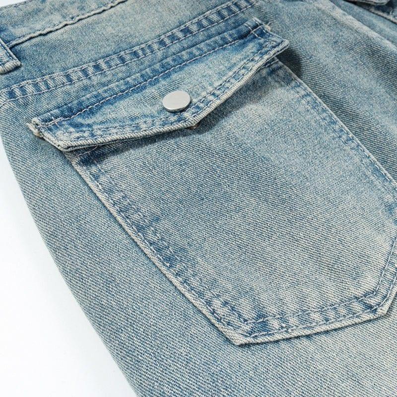 Sneakerhill Retro Washed Jeans Stars Patch - sneakershuborg