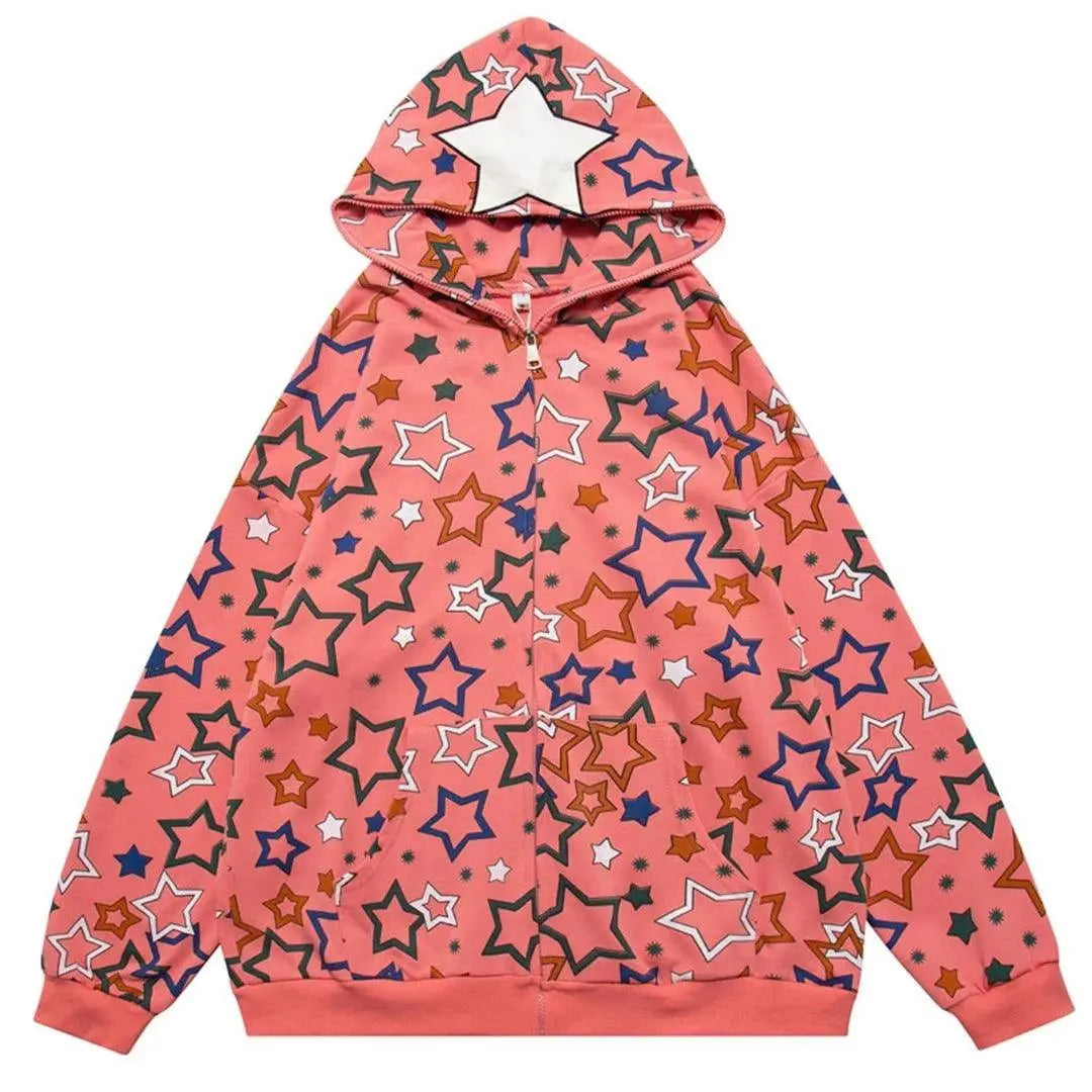 Star Zip Up Hoodie - sneakershuborg