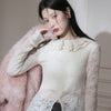 Lace Frost Ruffle Top sneakershuborg